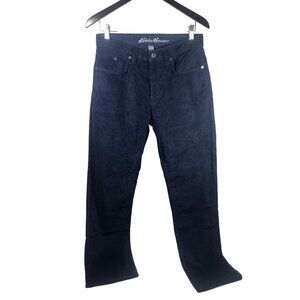 Eddie Bauer Men's Corduroy Pants 30x30 (Tag) - Measures 30x29 Navy Blue Casual